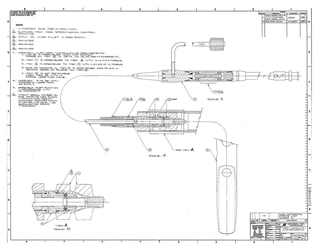 Engineering Drawing of the Hemopump - Drawing 2005225