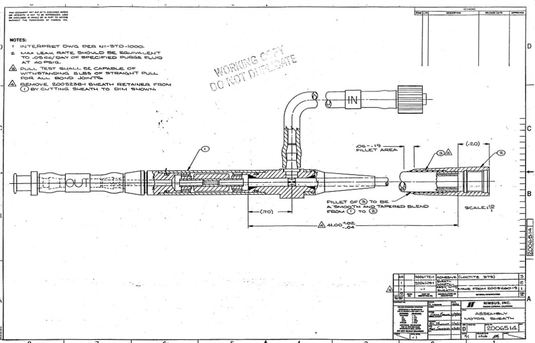 Engineering Drawing of the Hemopump - Drawing 2006515
