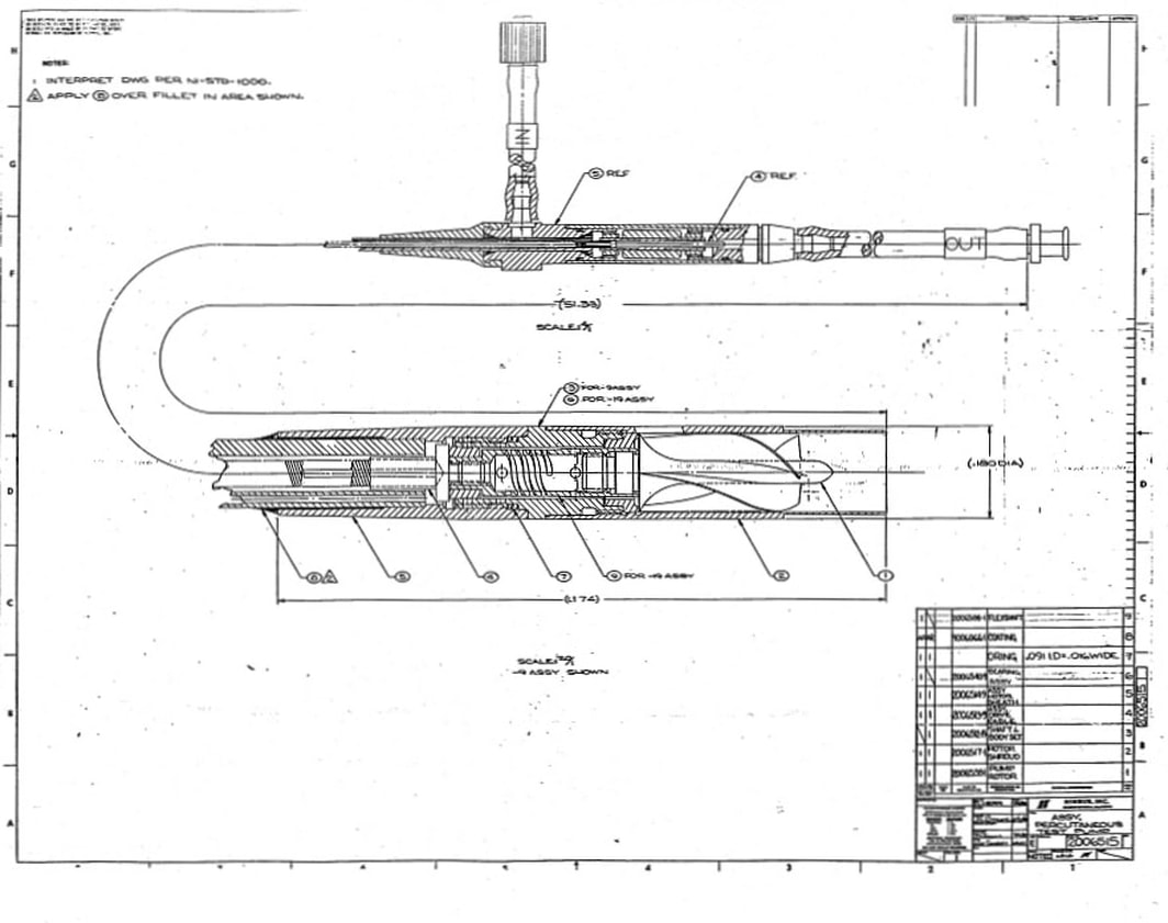 Engineering Drawing of the Hemopump - Drawing 2006515 