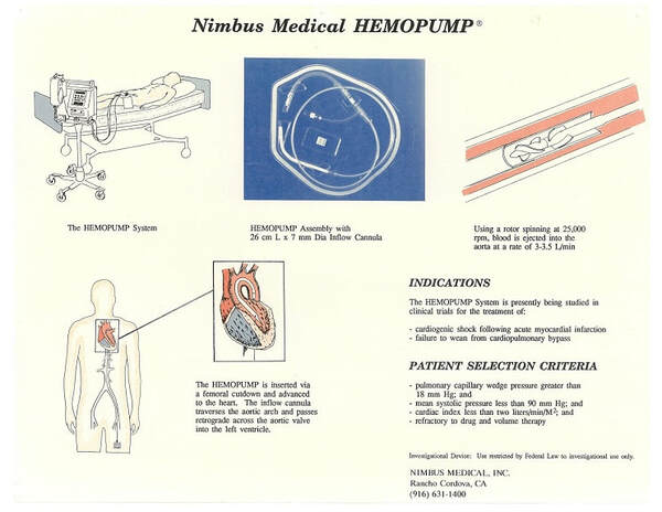 Nimbus Medical Flyer on the Hemopump